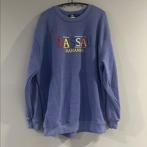 Nassau Bahamas Blue Sweater